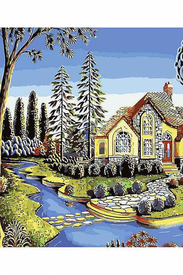 Diy Paint by Number Kits Cottage PW649 Personalized Gift PromiseIn