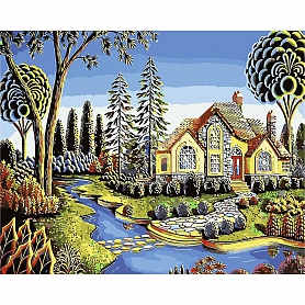 Diy Paint by Number Kits- Cottage PW649