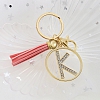 Glittering drill key chain gold PW890