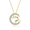 Sparkly Elk Necklace PWB344