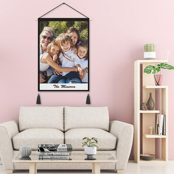 Custom Tapestry Personalized Photo Tapestry Engraving Wall Decor Hanging Fabric Tapestry Poster Family Name & Special Date PW255