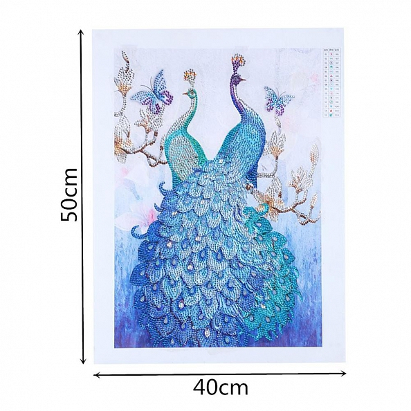 DIY Crystal Rhinestone Diamond Painting-Peacock PW808
