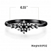 S925 Sterling Silver Snowflake Ring PWB241