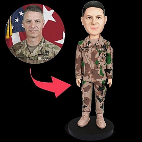 Male Soldier Custom Bobblehead PW399