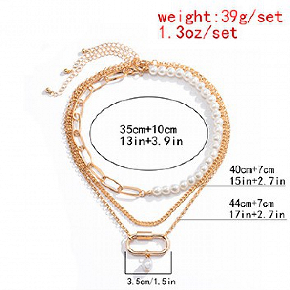 Individual Asymmetric Multilayer Necklace PW920