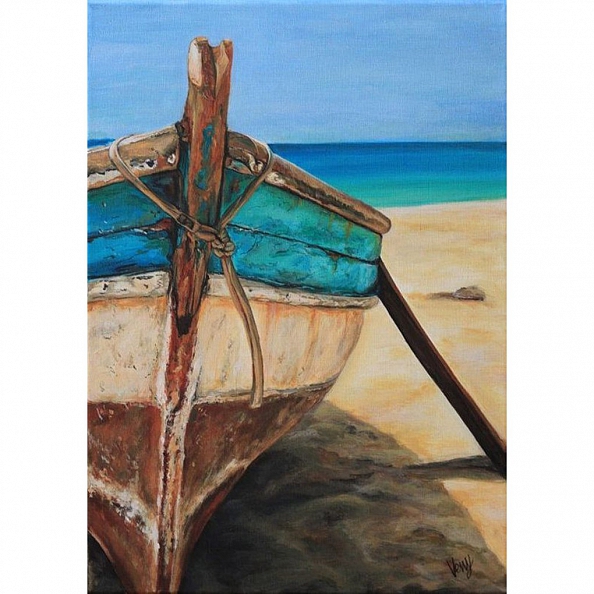 Obsolete Boat  Full Drill 5D Diamond Painting Kit PW460