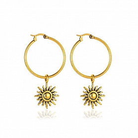 Sunshine Hoop Earrings PWB536