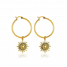 Sunshine Hoop Earrings PWB536