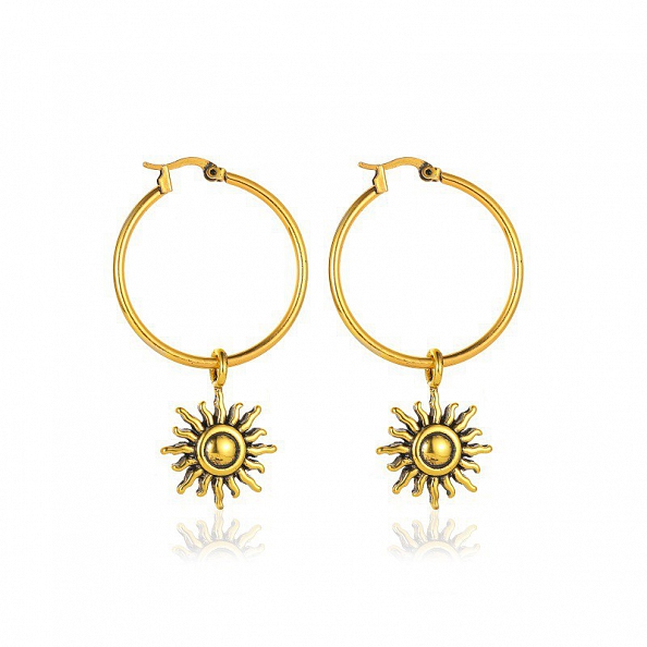 Sunshine Hoop Earrings PWB536