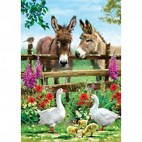Happy Donkey Full Drill 5D Diamond Painting Kit PW456