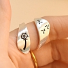 Natural landscape engraved ring PWB219