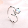 Whale Tail Moonstone Ring PWB285