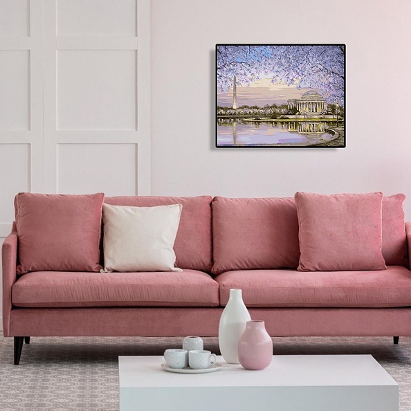 Diy  Paint by Number Kits- Lakeside Pavilion PW648