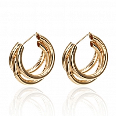 C-shape multi-layer earrings PWB157