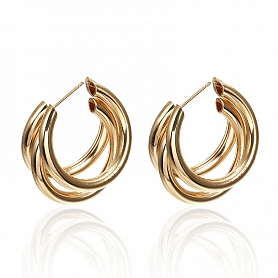 C-shape multi-layer earrings PWB157