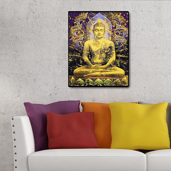 DIY Paint By Numbers Kit(16x20in40x50cm-Buddha PW795