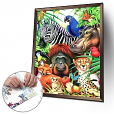 1000pcs Happy Animals Jigsaw Puzzle (69x51cm) PW577