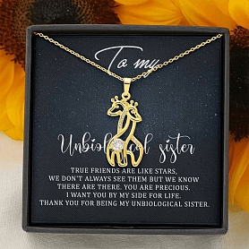Unbiological Sister Necklace PWB042