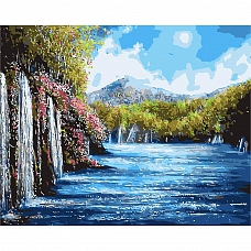 DIY Paint By Numbers Kit(16x20in40x50cm)-River Course PW804