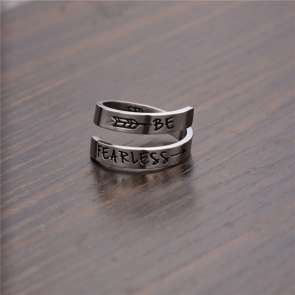  Inspirational BE FEARLESS Ring PWB352