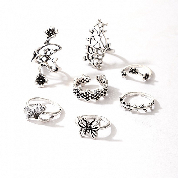 Bohemian 7 Pics Ring Set PWB281