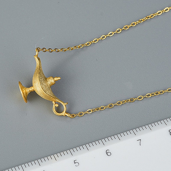 Aladdin Lamp Pendant Necklace PWB457