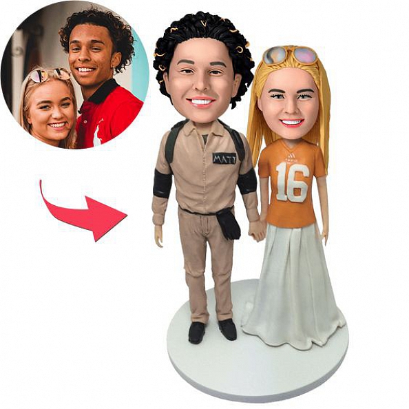 Casual Couple Custom Bobblehead PW330