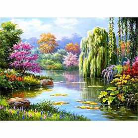 Full Drill 5D Diamond Painting Kit (DIY) -Vivid Landscape PW531