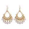 Classic Geometric Pearl Pendant Earrings PWB032