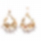 Classic Geometric Pearl Pendant Earrings PWB032