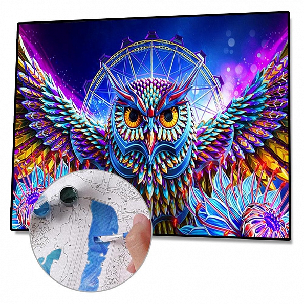 Diy Paint by Number Kits - Owl PW659