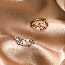 Crystal Vine Ring PWB548