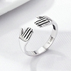 928 Sterling Silver Hug Ring PWB330