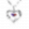 Forever Together Engraved Birthstone Necklace in Silver PW905