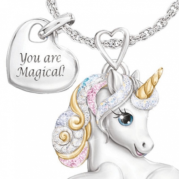 Cute Unicorn Necklace PWB081