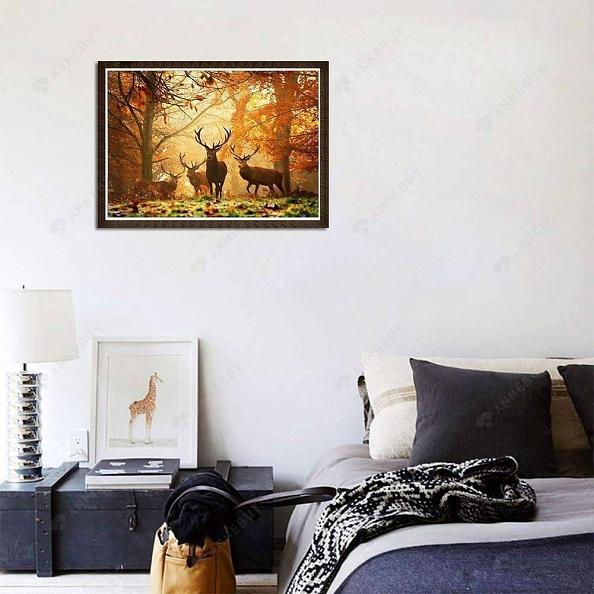 5D Full Drill Diamond Painting-Cute Deer PW734