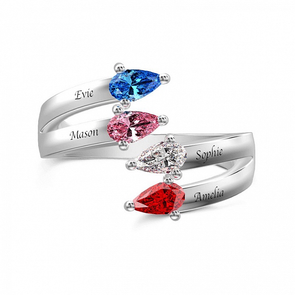 Personalized Birthstone Promise Ring PW863