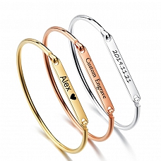 Custom name cuff bracelet PW899