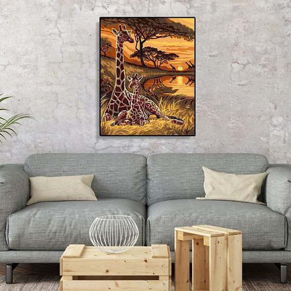 Paint By Numbers Kit-Giraffes (40*50 CM) PW612