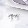 Charming Rose Flower Stud Earrings PWB450