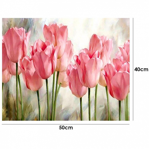 DIY Paint By Number Kits- Beautiful Flowers (40*50 CM) PW617