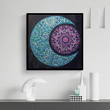 DIY  Crystal Rhinestone Diamond Painting - Moon PW686