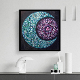 DIY  Crystal Rhinestone Diamond Painting - Moon PW686