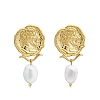 Coin Pearl Earrings PWB155