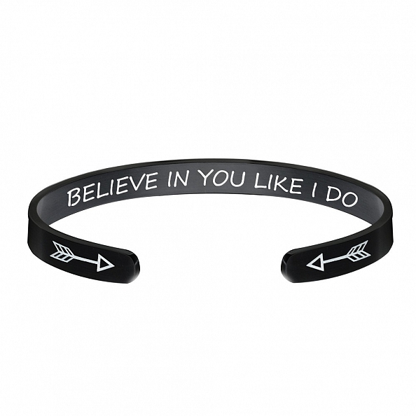 BELIEVE IN YOU LIKE I DO Inspirational Bangle PWB434