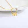 Tiny Initial Heart Necklace PW895
