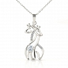 To My Daughter - Giraffe Love Necklace PWB059