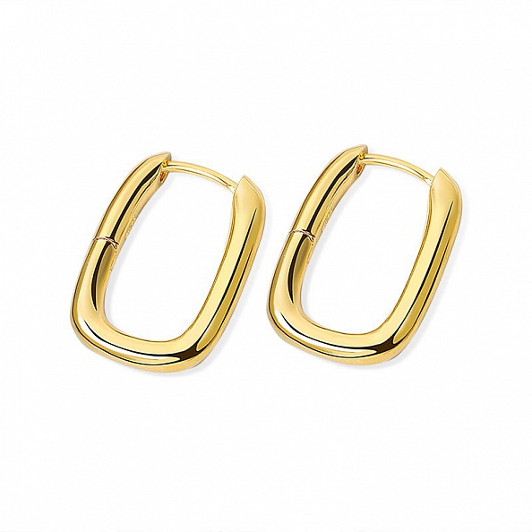 Minimalist Oval Earrings PWB500