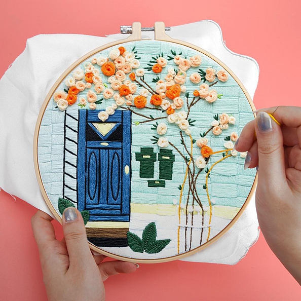 House -Embroidery Kit(30x30cm) PW669
