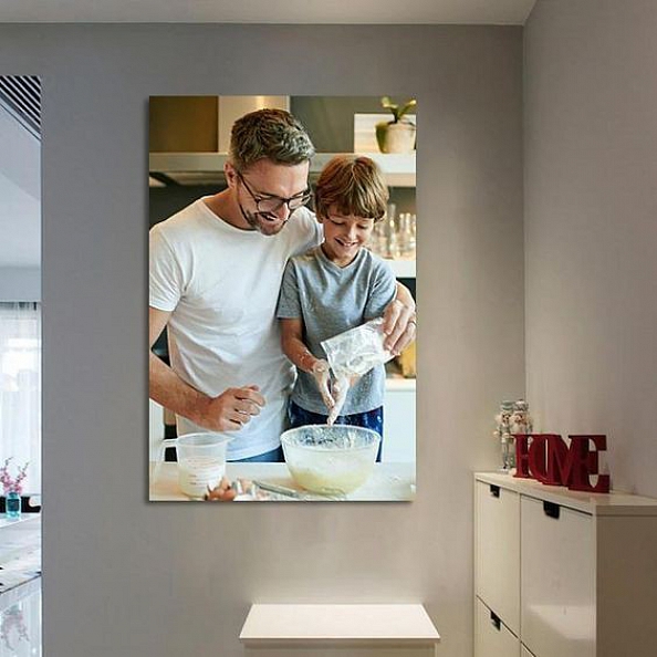 Father's Day Gifts Custom Photo Wall Decor Painting Canvas PW245